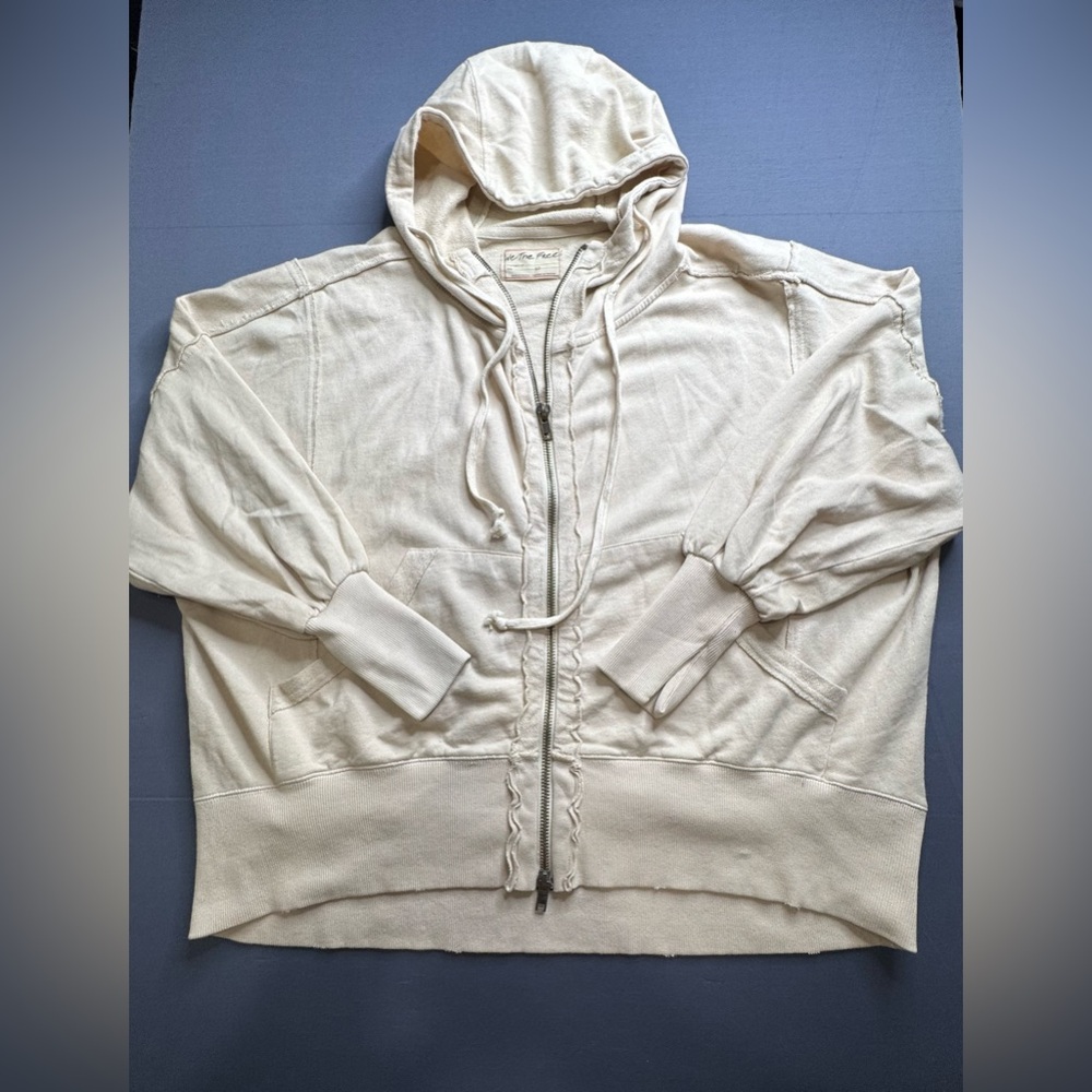 We The Free Cream Zip-Up Hoodie